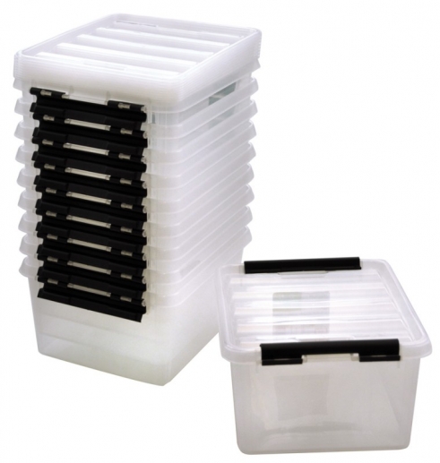 Förvaringsbox med lock 2 liter 21x17x11 cm 10 st Box Låda Ask Förvaring av Plast