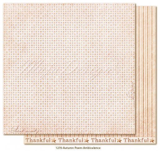 Maja Design Autumn Poem Scrapbookingpapper