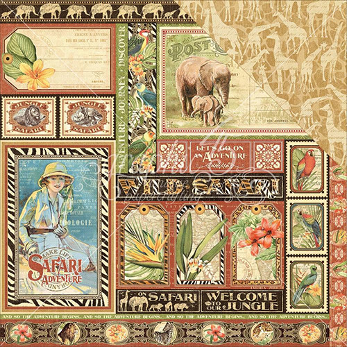 Papper Graphic45 Safari Adventure Amazing Africa Graphic 45