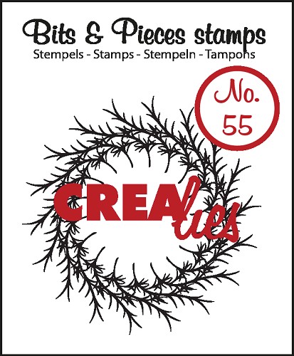 Clearstamp Crealies Bits & Pieces no.55 Wreath Clearstamps Silkonstämpel