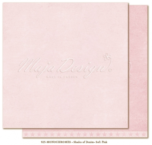 Maja Monochromes Shades of Denim & Girls Soft Pink Design Cardstock