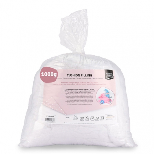 Dockfyllning Vit - Stoppningsvadd - 1000 gram