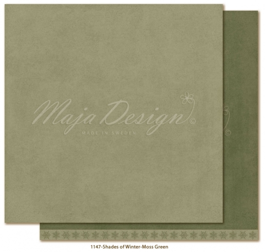 Maja Monochromes Shades of Winter Moss green Cardstock Design 12"x12"