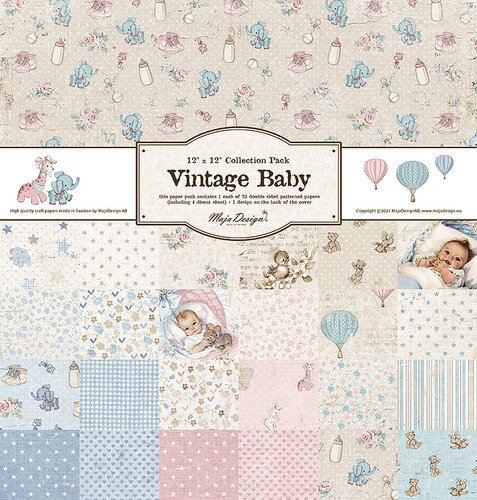 Paper Pack 12"x12" Maja Design Vintage Baby Pads