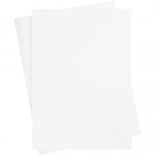 Kartong 25-pack 46x64 cm 220 g Vit till scrapbooking, pyssel och hobby