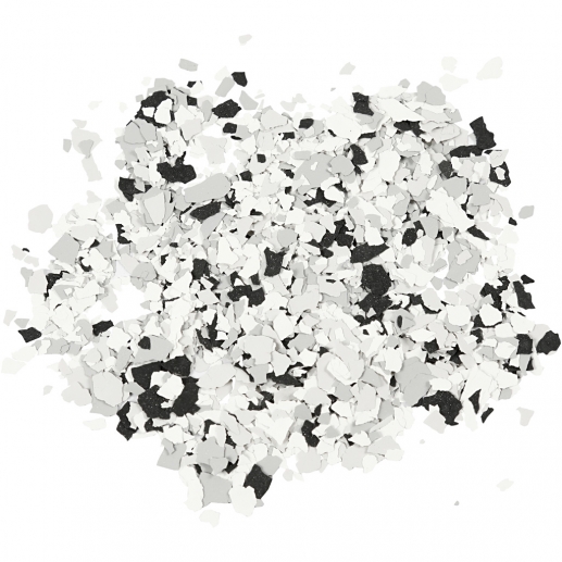 Terrazzo flakes Svart 90g Bladguld till scrapbooking, pyssel och hobby