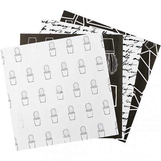 Origamipapper stl. 10x10 cm 80 g 40 ark till scrapbooking, pyssel och hobby