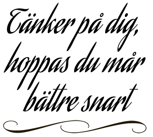 Stämpel Tänker på Dig Kristinas Scrapbooking Stämplar Uppdelat Tillverkare
