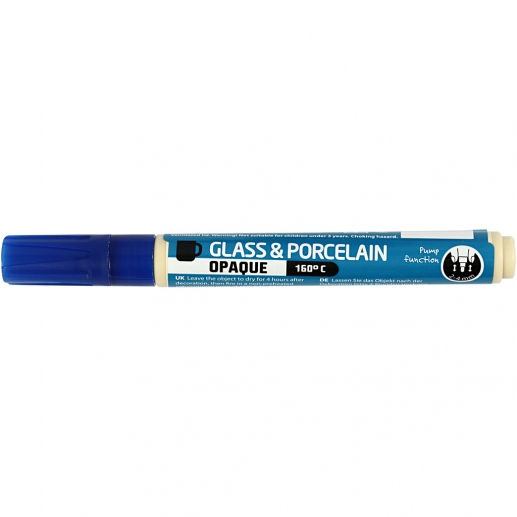 Porslin Glaspenna Täckande Mörkblå 2-4 mm Porslinspenna