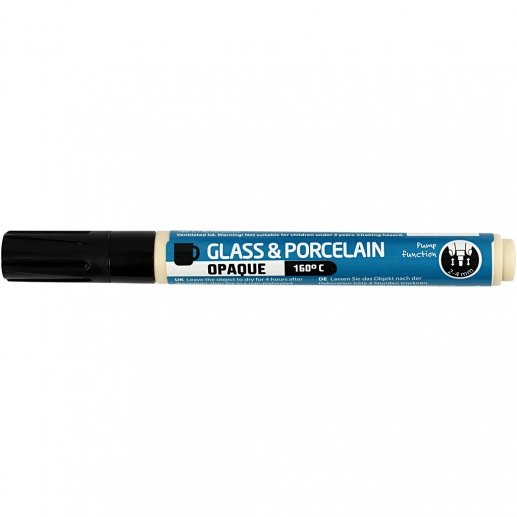 Porslin Glaspenna Täckande Svart 2-4 mm Porslinspenna