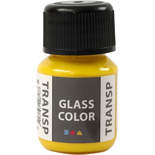 Glasfärg transparent Citrongul 35 ml till scrapbooking, pyssel och hobby