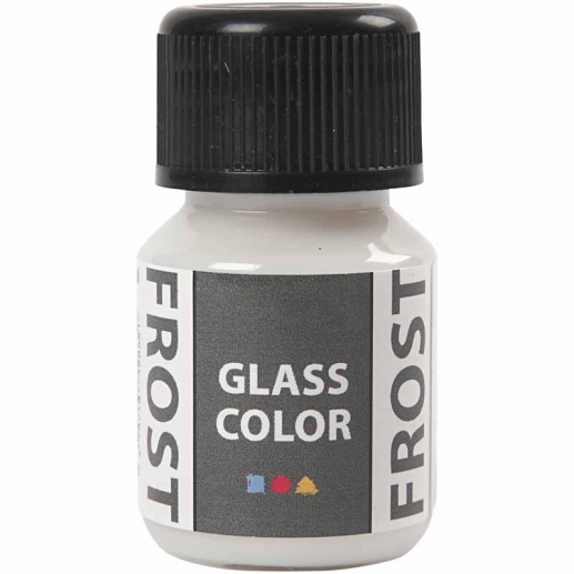 Glasfärg frost Vit 30 ml till scrapbooking, pyssel och hobby