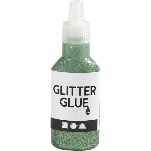Glitterlim 25 ml Grön till scrapbooking, pyssel och hobby