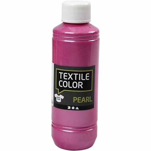 Textil Färg Pearl Cyklamen 250 ml Textilfärg Pärlemo