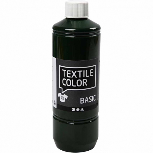 Textil Färg Olivgrön 500 ml Textilfärg Basic