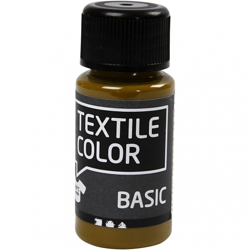 Textil Färg Olivbrun 50 ml Textilfärg Basic