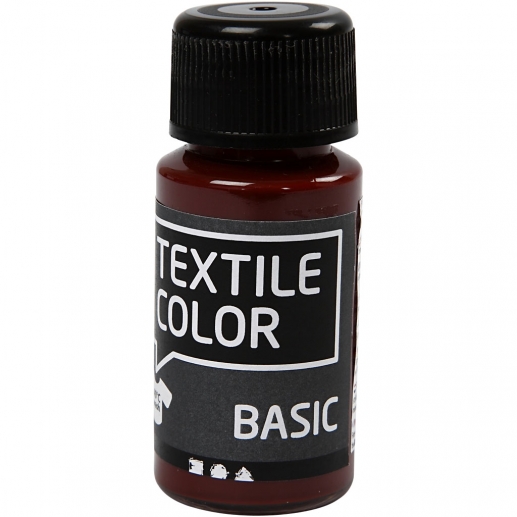 Textil Färg Brun 50 ml Textilfärg Basic till scrapbooking, pyssel och hobby