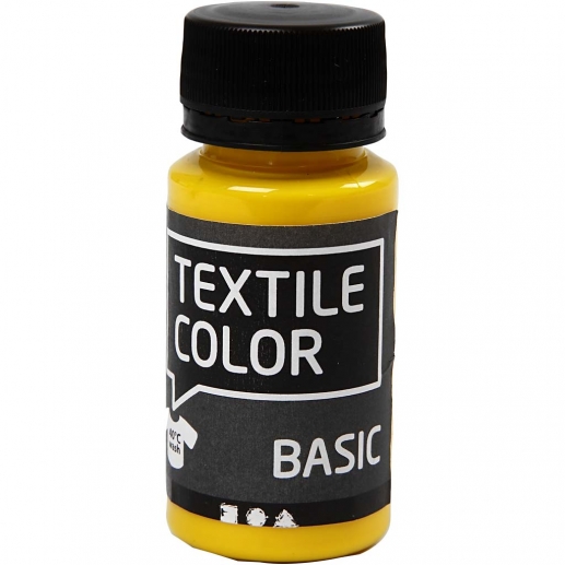 Textil Färg Neon Gul 50 ml Textilfärg Basic