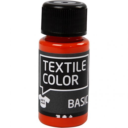 Textil Färg Orange 50 ml Textilfärg Basic