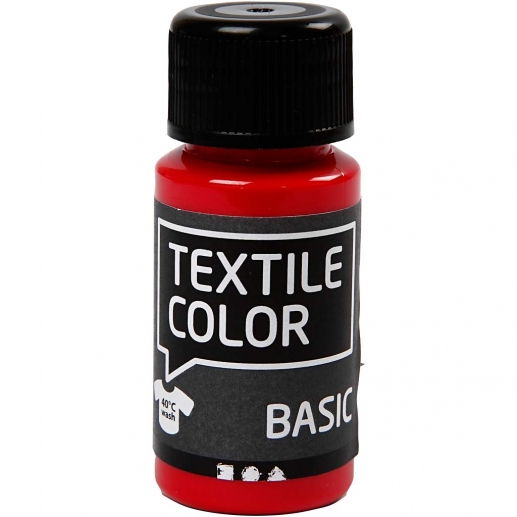 Textil Färg Primärröd 50 ml Textilfärg Basic