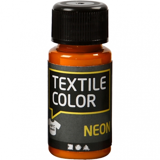 Textil Färg Neon Orange 50 ml Textilfärg