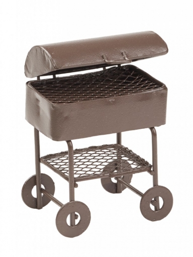Miniatyr Rustik Grill Metall 7 cm Trädgård