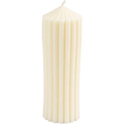 Silikonform Gjutform - Räfflad Cylinder - H: 12 cm
