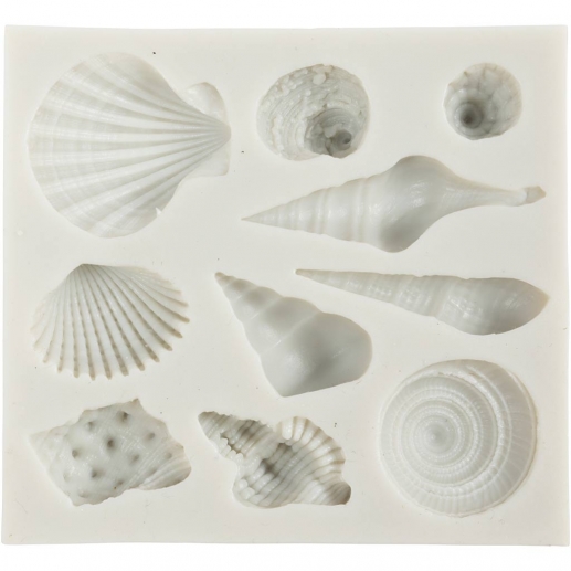 Silikonform Snäckor - 10 st - Mått ca 1- 3 cm