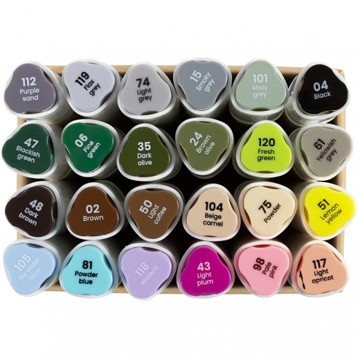 Illustrations Marker - 24 st Tuschpennor - Complementary Colors