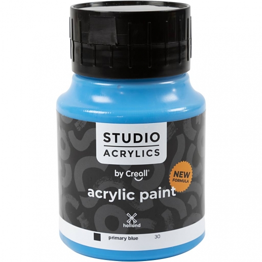 Creall Studio Akrylfärg - Täckande - Primary Blue (30) - 500 ml