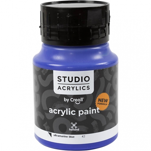 Creall Studio Akrylfärg - Semi Opaque - Ultramarine Blue (42) - 500 ml