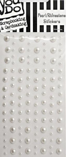 Pearls White YouDo 120 st Rhinestones till scrapbooking, pyssel och hobby