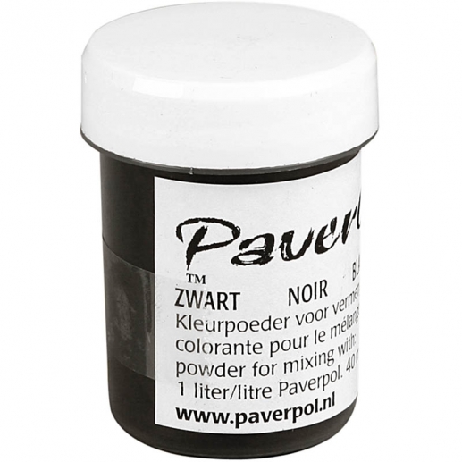 Paver Color Svart 40 ml Paverpol till scrapbooking, pyssel och hobby