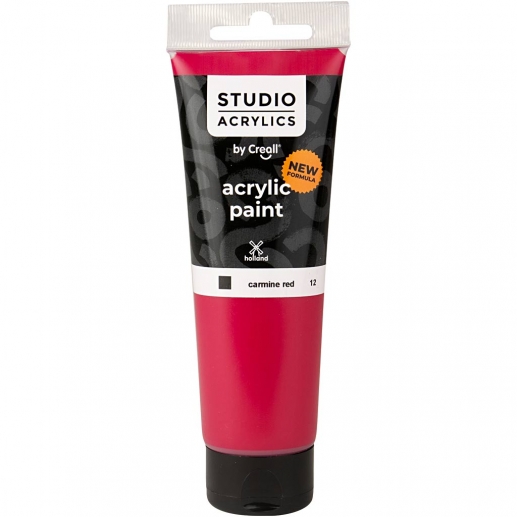Creall Studio Akrylfärg - Täckande - Carmine Red (12) - 120 ml