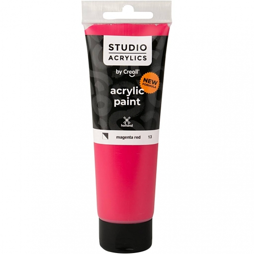 Creall Studio Akrylfärg - Semi Opaque - Magenta Red (13) - 120 ml