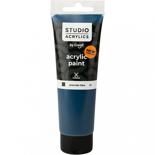 Creall Studio Akrylfärg - Täckande - Prussian Blue (34) - 120 ml