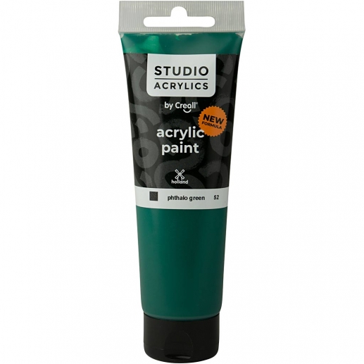 Creall Studio Akrylfärg - Täckande - Phtalo Green (52) - 120 ml