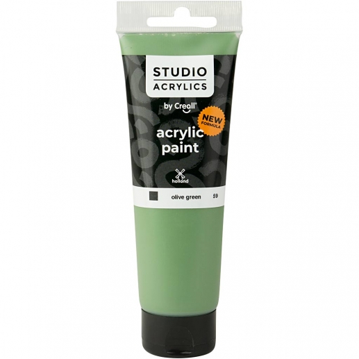 Creall Studio Akrylfärg - Täckande - Olive Green (59) - 120 ml