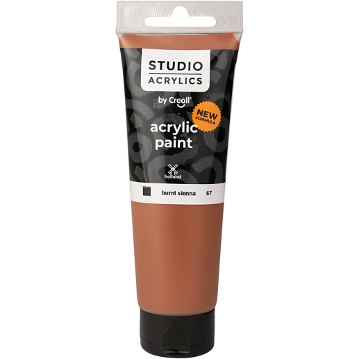 Creall Studio Akrylfärg - Täckande - Burnt Sienna (67) - 120 ml