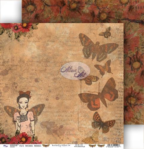 Papper Altair Art Butterfly Effect 04 Scrapbooking