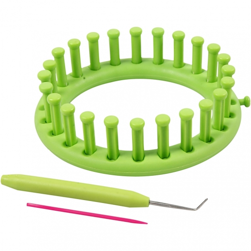 Stickring dia. 12 cm Flätstickoch knytredskap