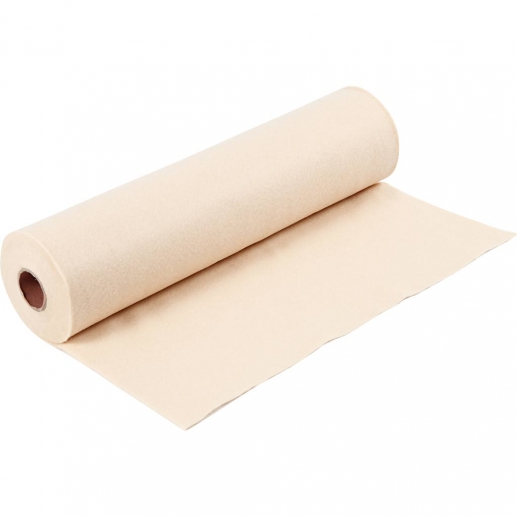 Hobbyfilt - B: 45 cm - Ivory - 5 meter rulle