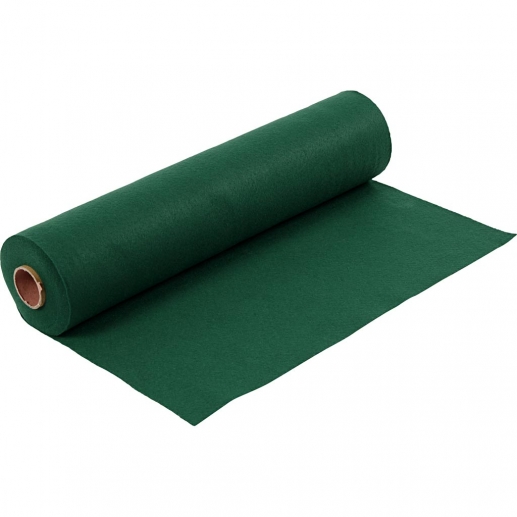 Hobbyfilt - B: 45 cm - Mörkgrön - 5 meter rulle