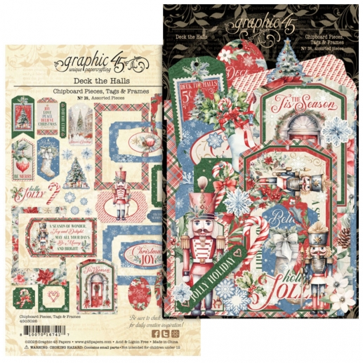 Chipboard Die Cuts - Deck the Halls by Graphic 45