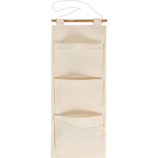 Väggförvaring Med Fickor - Natur - 75 cm