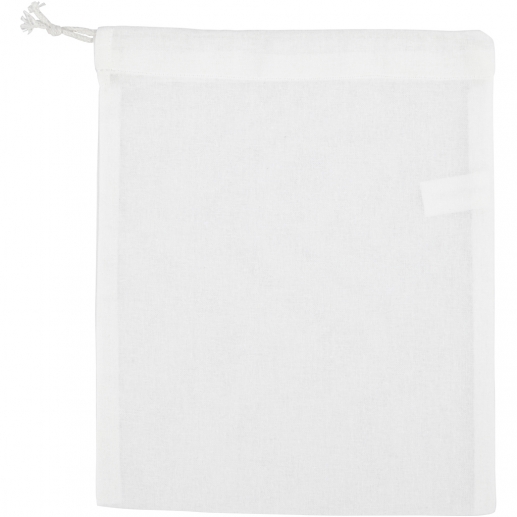 Fruktpåse Vit Bomull 21x25 cm Tygpåse Textilkasse Textilpåse