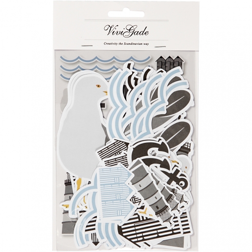 Die Cuts Marine Anchor Vivi Gade 54 st Pappersfigurer