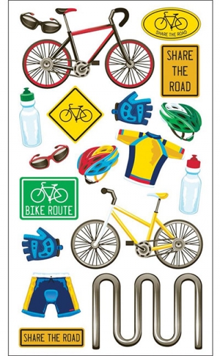 Stickers Sticko Cyklar Julpyssel till scrapbooking, pyssel och hobby