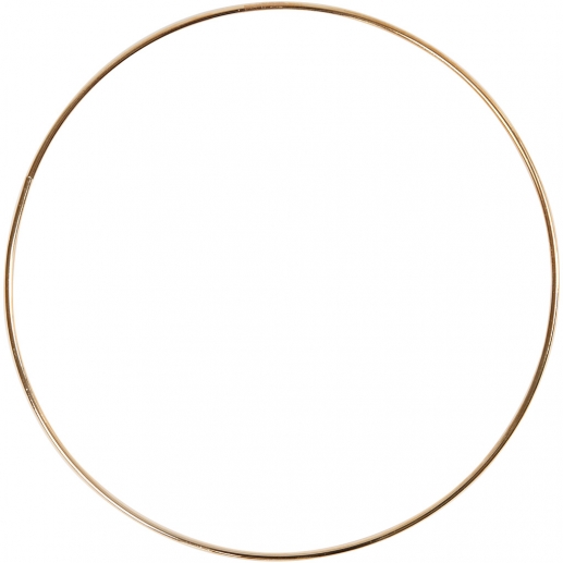 Metallring dia. 20cm Tjocklek 3mm Guld Blank 1 st