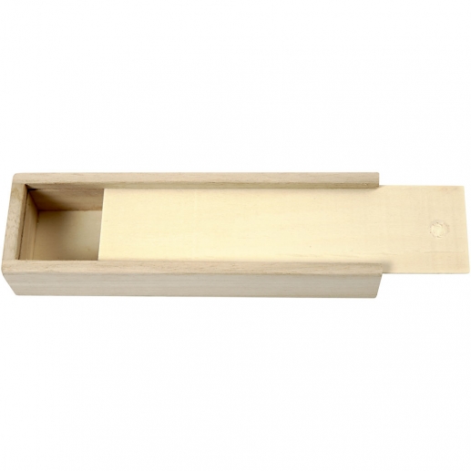 Pennskrin stl. 20x6x3,5 cm Kejsarträd Ask Låda Förvaring av Trä
